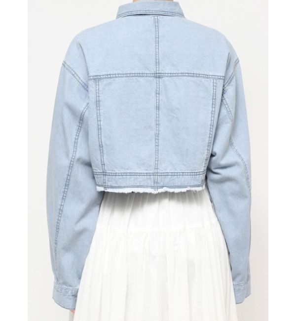 dazzlin「2WAYスリーブショートデニムジャケット」|デニムジャケット|