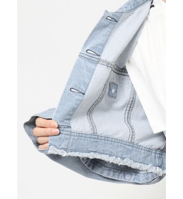 dazzlin「2WAYスリーブショートデニムジャケット」|デニムジャケット|