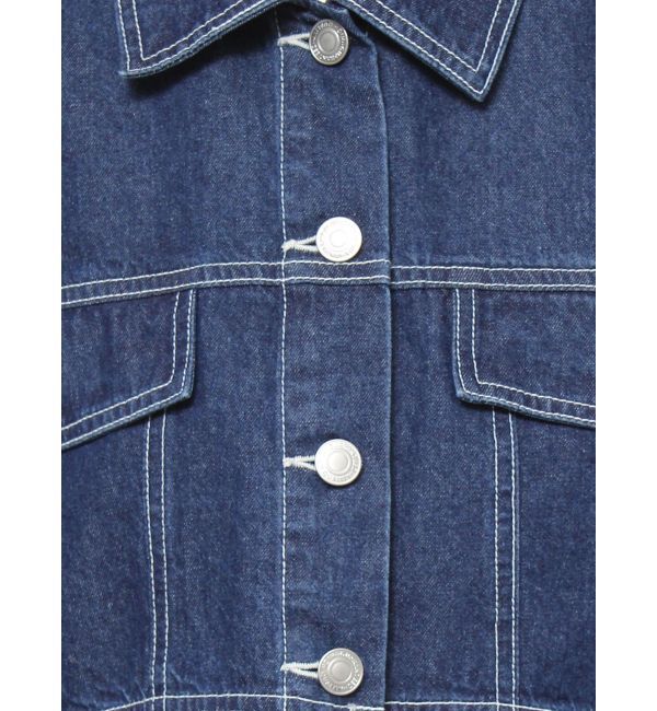 dazzlin「2WAYスリーブショートデニムジャケット」|デニムジャケット|