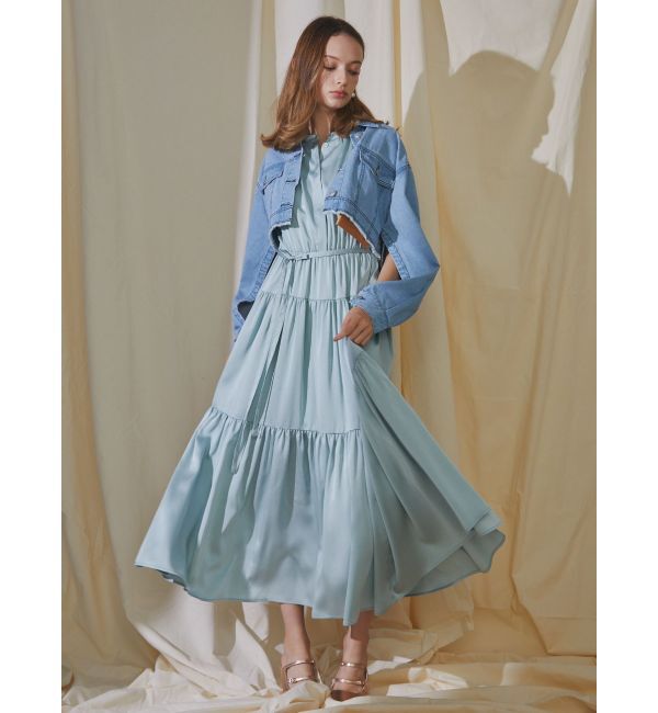 dazzlin「2WAYスリーブショートデニムジャケット」|デニムジャケット|