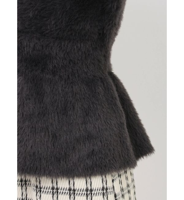 dazzlin「ミニシャギーペプラムカーデトップス」|ニット・セーター|