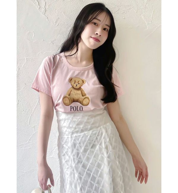 dazzlin「【POLO BCSコラボ/再生産】ベアモチーフコンパクトTシャツ」|Tシャツ・カットソー|