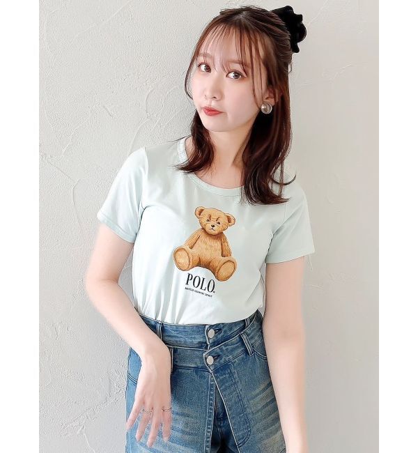 dazzlin「【POLO BCSコラボ/再生産】ベアモチーフコンパクトTシャツ」|Tシャツ・カットソー|
