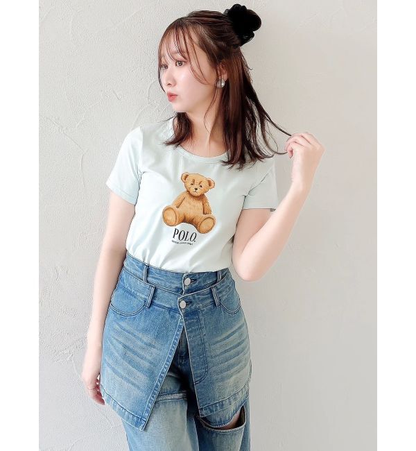 dazzlin「【POLO BCSコラボ/再生産】ベアモチーフコンパクトTシャツ」|Tシャツ・カットソー|