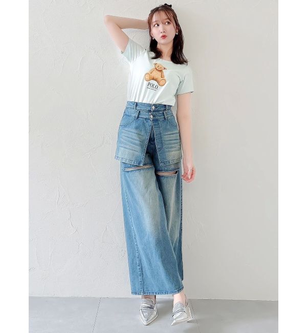 dazzlin「【POLO BCSコラボ/再生産】ベアモチーフコンパクトTシャツ」|Tシャツ・カットソー|