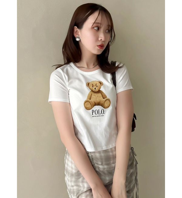 dazzlin「【POLO BCSコラボ/再生産】ベアモチーフコンパクトTシャツ」|Tシャツ・カットソー|