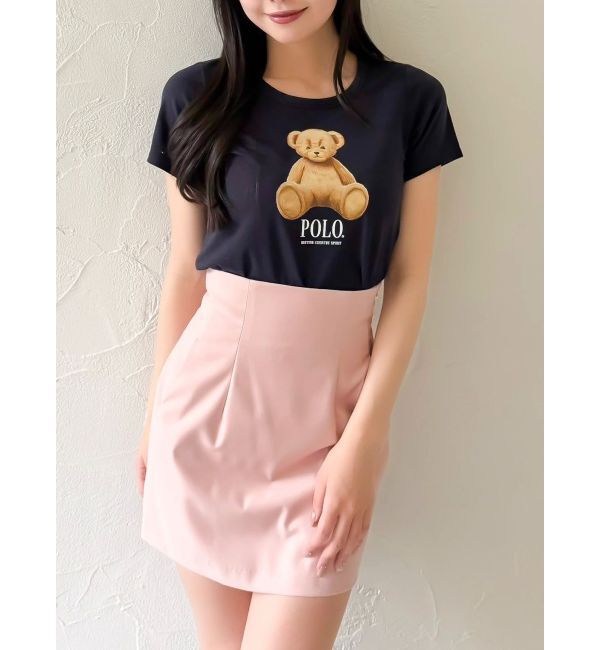dazzlin「【POLO BCSコラボ/再生産】ベアモチーフコンパクトTシャツ」|Tシャツ・カットソー|ネイビー