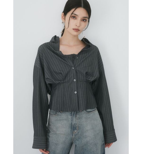 MURUA「マルチウェイシャツ」|シャツ・ブラウス|グレー