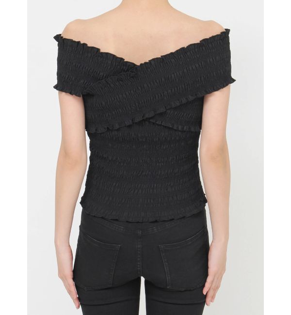 MURUA「シャーリングオフショルブラウス」|シャツ・ブラウス|