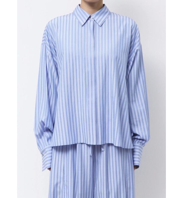 Ungrid「【Htage】スリットデザインストライプシャツ」|シャツ・ブラウス|