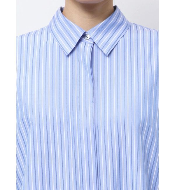 Ungrid「【Htage】スリットデザインストライプシャツ」|シャツ・ブラウス|