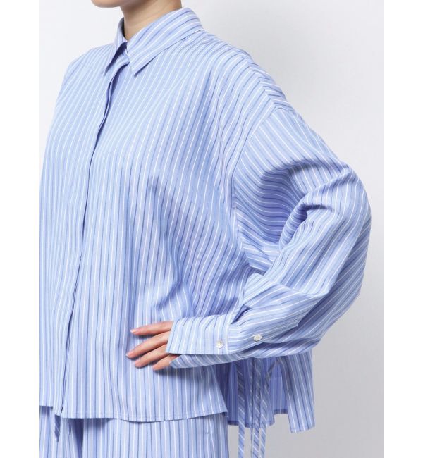 Ungrid「【Htage】スリットデザインストライプシャツ」|シャツ・ブラウス|