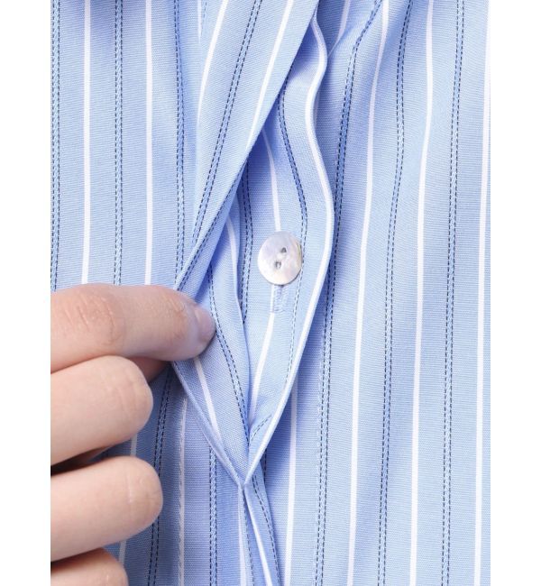 Ungrid「【Htage】スリットデザインストライプシャツ」|シャツ・ブラウス|