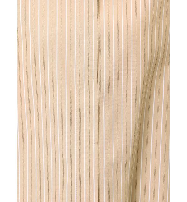 Ungrid「【Htage】スリットデザインストライプシャツ」|シャツ・ブラウス|