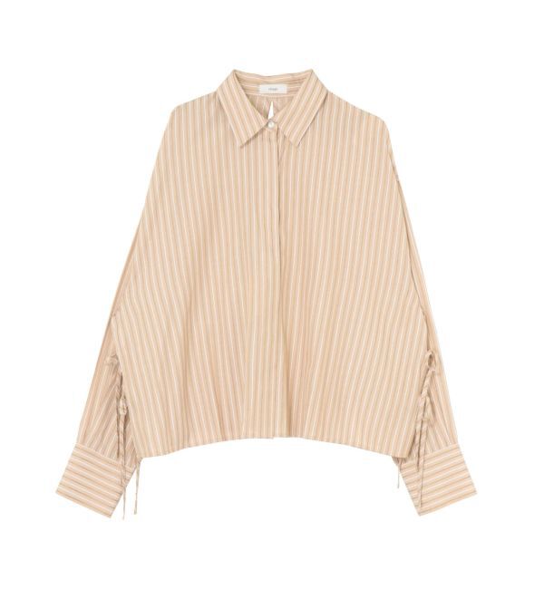 Ungrid「【Htage】スリットデザインストライプシャツ」|シャツ・ブラウス|