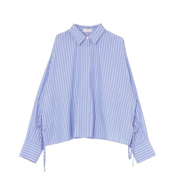 Ungrid「【Htage】スリットデザインストライプシャツ」|シャツ・ブラウス|