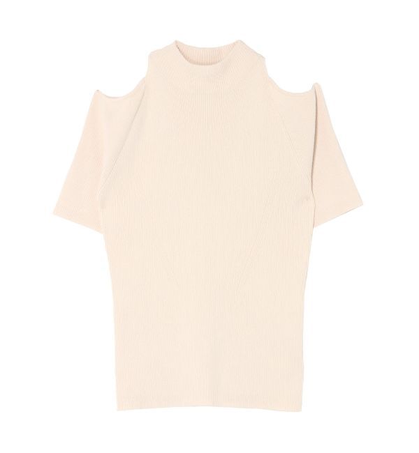 LAGUNAMOON「オープンショルダーニットプルオーバー」|カーディガン|アイボリー