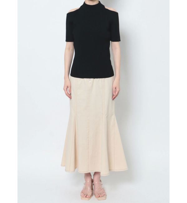 LAGUNAMOON「オープンショルダーニットプルオーバー」|カーディガン|