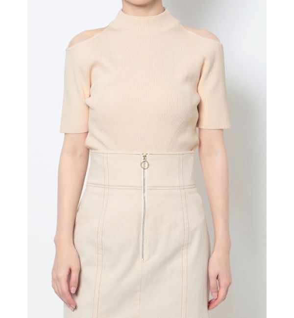 LAGUNAMOON「オープンショルダーニットプルオーバー」|カーディガン|