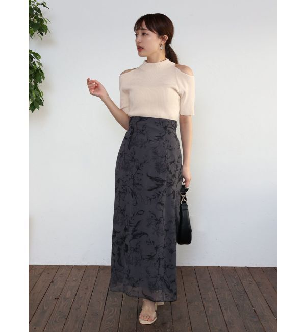 LAGUNAMOON「オープンショルダーニットプルオーバー」|カーディガン|