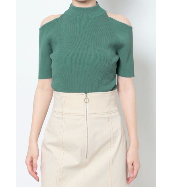 LAGUNAMOON「オープンショルダーニットプルオーバー」|カーディガン|