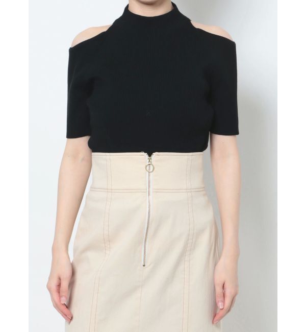 LAGUNAMOON「オープンショルダーニットプルオーバー」|カーディガン|