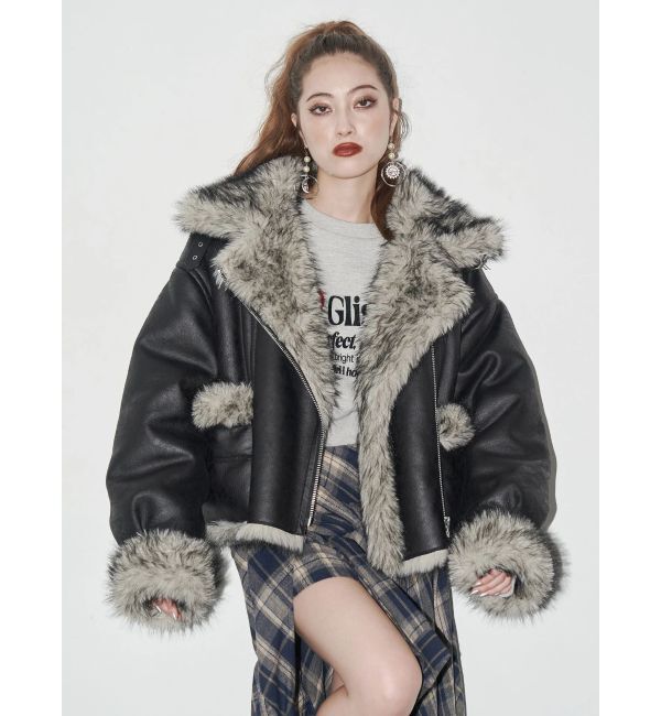 【EVRIS】 2025AW リバーシブルフェイクファーブルゾン EVRIS】 2025AW リバーシブルフェイクファーブルゾン - メルカリ