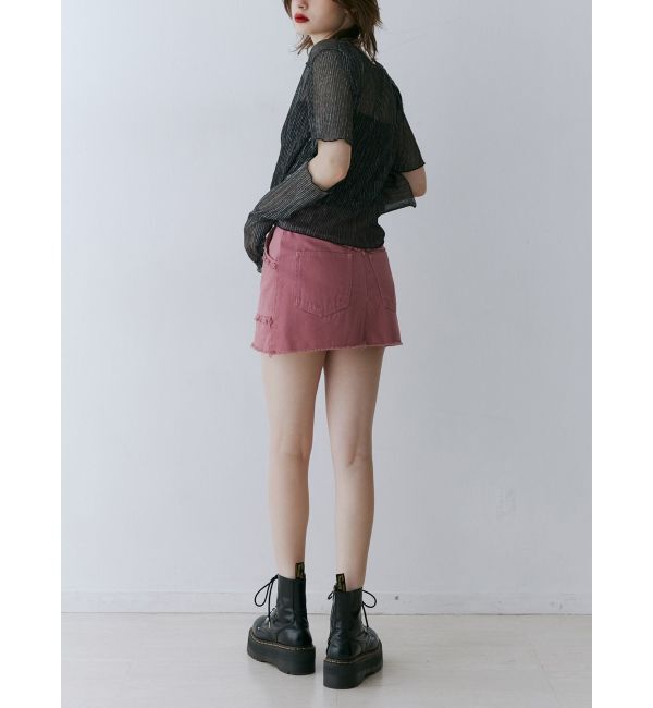 jouetie「プリーツラメシアーカーデ」|カーディガン|