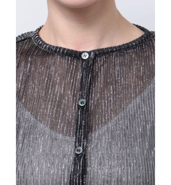 jouetie「プリーツラメシアーカーデ」|カーディガン|