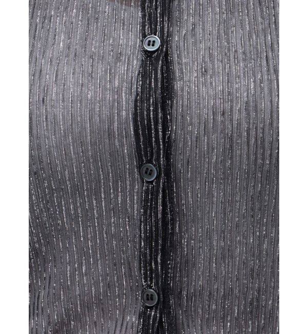 jouetie「プリーツラメシアーカーデ」|カーディガン|