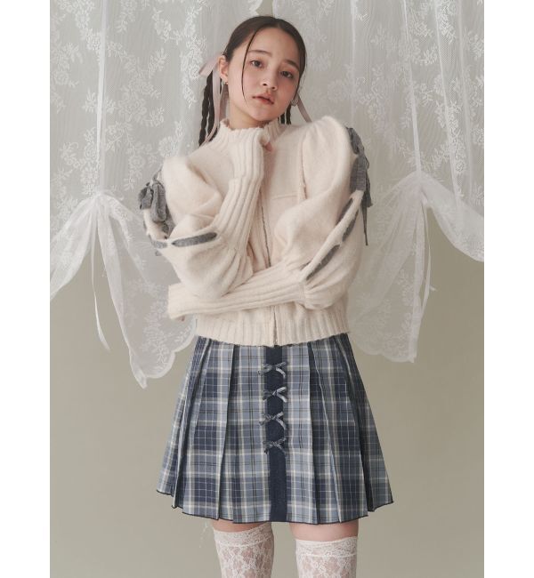 merry jenny「パフスリーブトラックジャケット」|カーディガン|