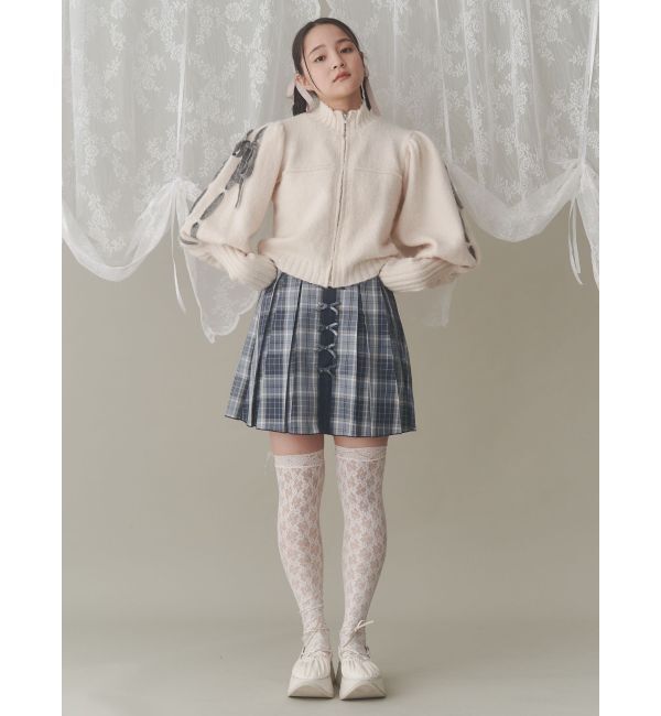 merry jenny「パフスリーブトラックジャケット」|カーディガン|