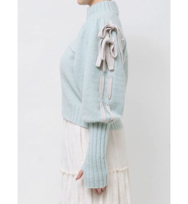 merry jenny「パフスリーブトラックジャケット」|カーディガン|