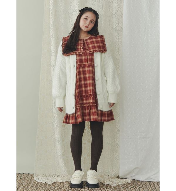 merry jenny「ぽこぽこお花ニットカーディガン」|カーディガン|