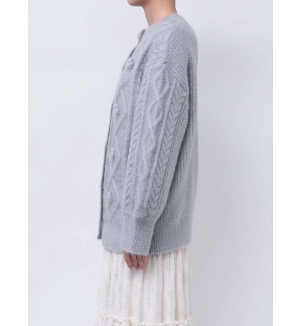 merry jenny「ぽこぽこお花ニットカーディガン」|カーディガン|