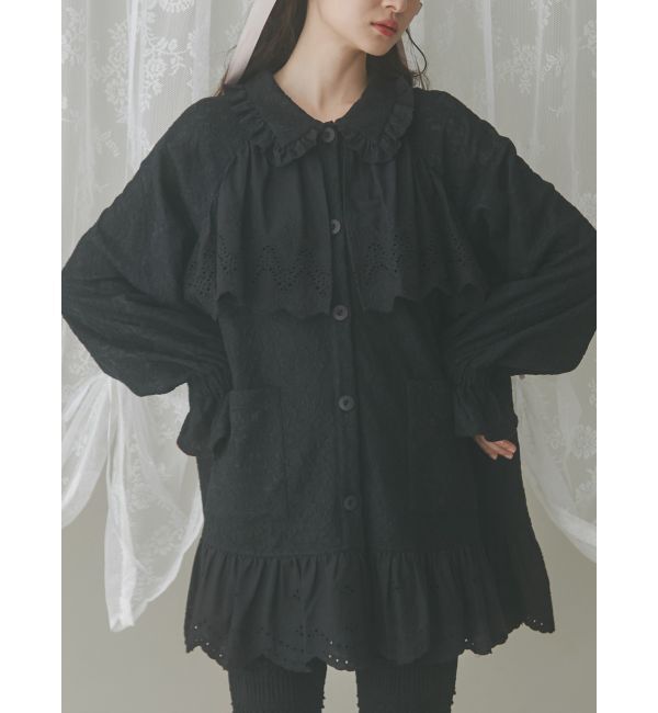 merry jenny「レースジャケット」|その他|ブラック