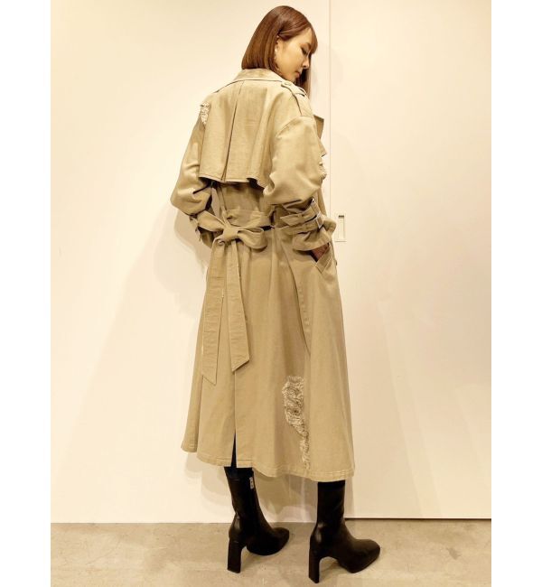 GYDA「グラインダーリラックストレンチコート」|トレンチコート|