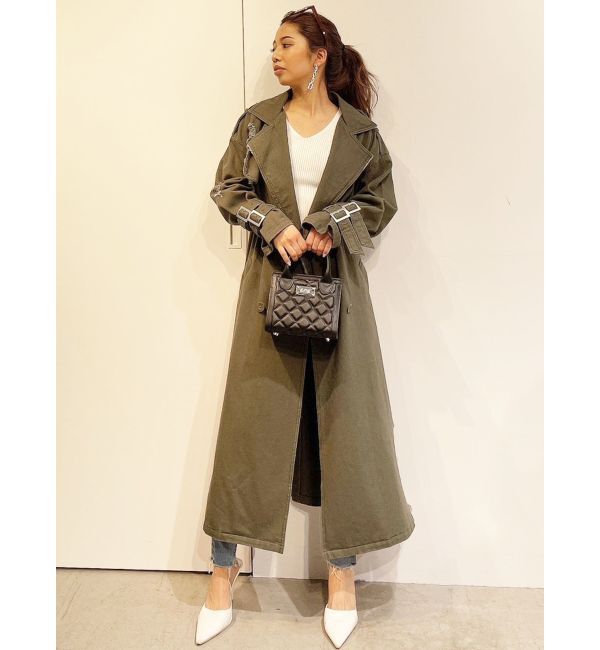 GYDA「グラインダーリラックストレンチコート」|トレンチコート|