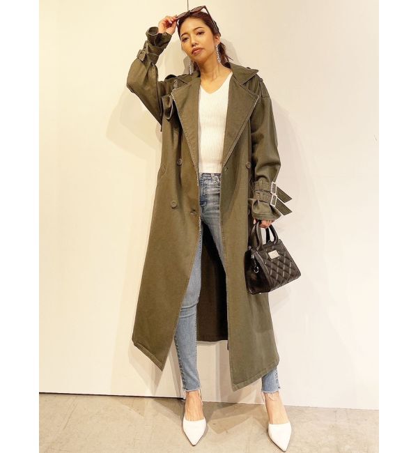 GYDA「グラインダーリラックストレンチコート」|トレンチコート|