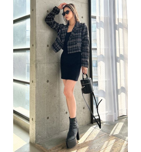 GYDA「TWEEDショートジャケット【SETUP着用可】」|テーラードジャケット|