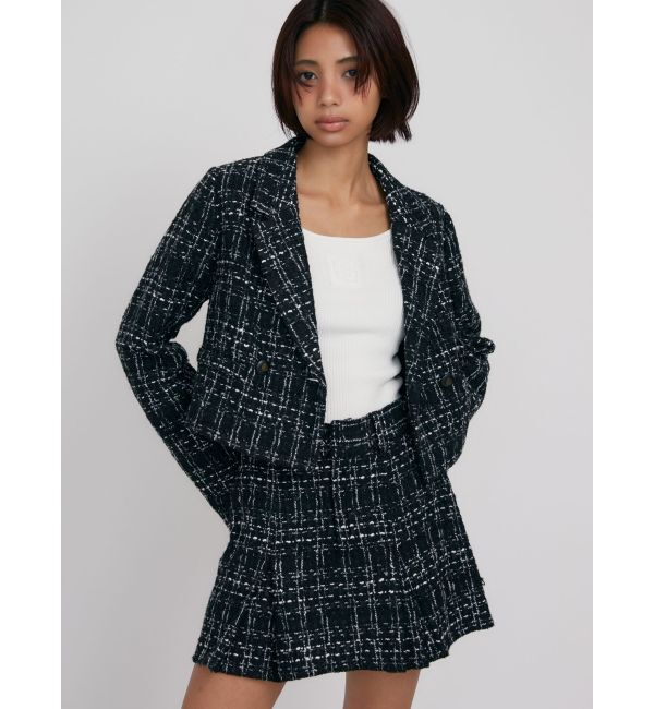 GYDA「TWEEDショートジャケット【SETUP着用可】」|テーラードジャケット|