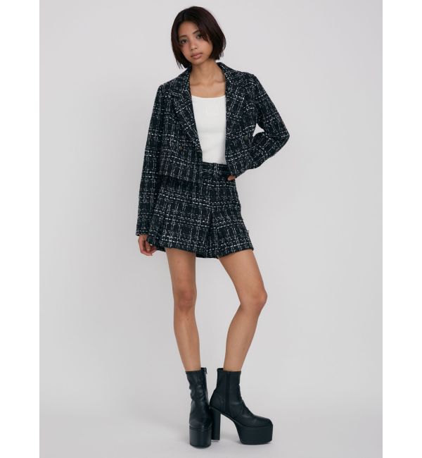 GYDA「TWEEDショートジャケット【SETUP着用可】」|テーラードジャケット|