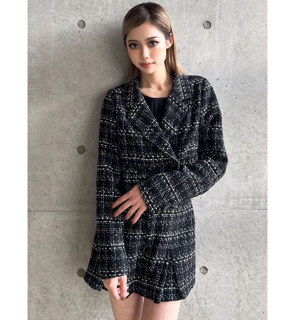 GYDA「TWEEDショートジャケット【SETUP着用可】」|テーラードジャケット|