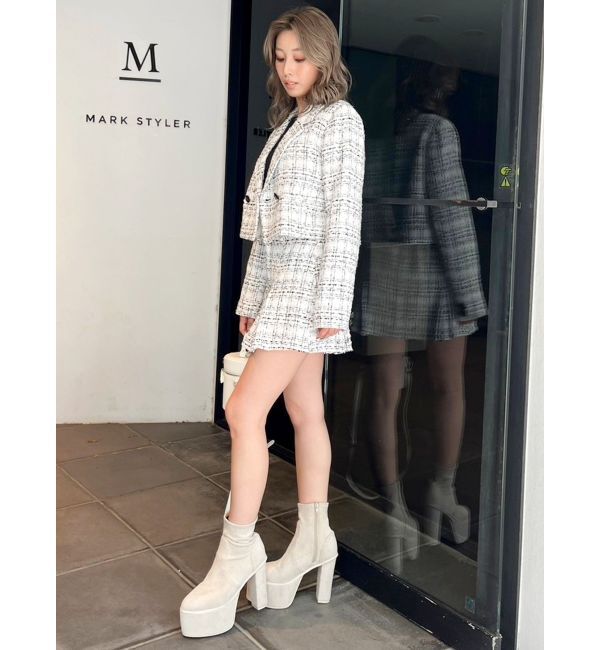 GYDA「TWEEDショートジャケット【SETUP着用可】」|テーラードジャケット|