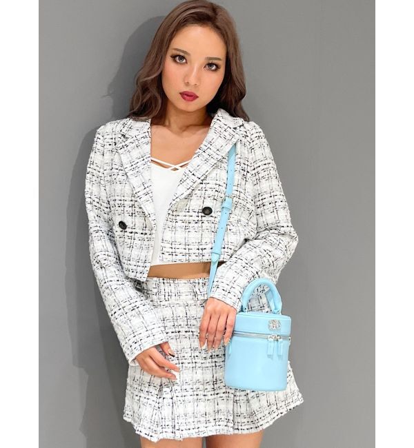 GYDA「TWEEDショートジャケット【SETUP着用可】」|テーラードジャケット|