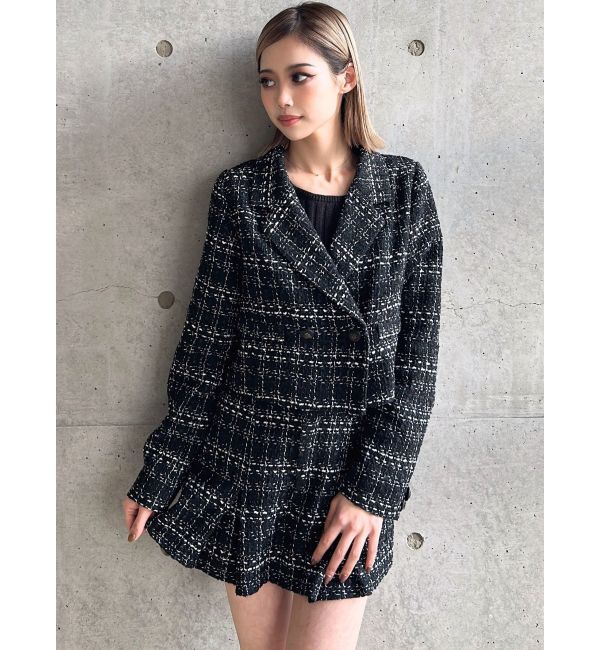 GYDA「TWEEDショートジャケット【SETUP着用可】」|テーラードジャケット|