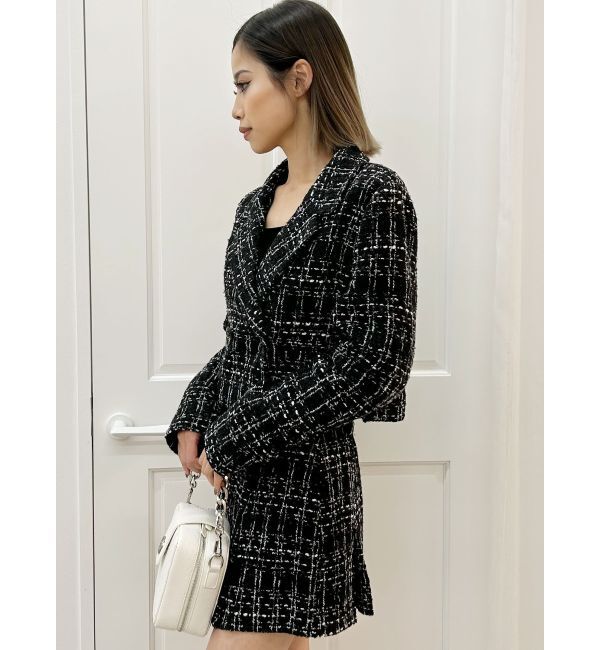 GYDA「TWEEDショートジャケット【SETUP着用可】」|テーラードジャケット|