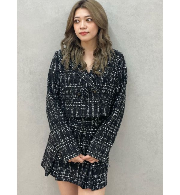 GYDA「TWEEDショートジャケット【SETUP着用可】」|テーラードジャケット|