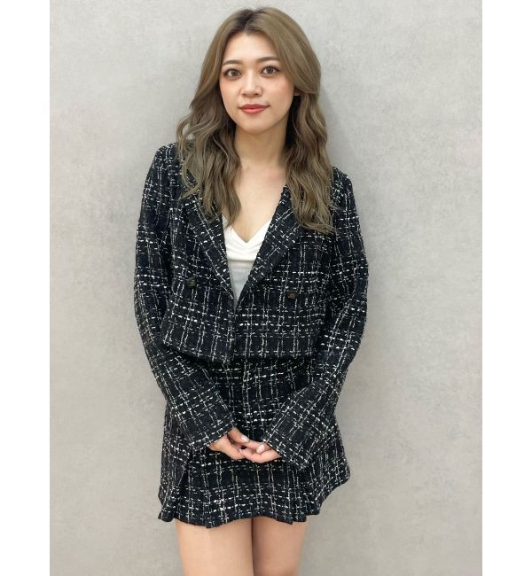 GYDA「TWEEDショートジャケット【SETUP着用可】」|テーラードジャケット|
