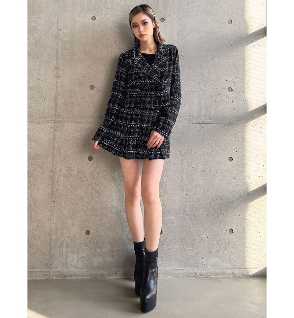 GYDA「TWEEDショートジャケット【SETUP着用可】」|テーラードジャケット|